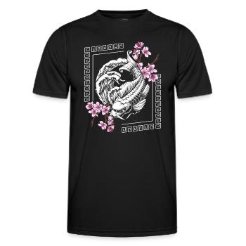 Orient Samurai Sagen Zeitreise - Männer Funktions-T-Shirt - Schwarz - Vorne - AI Model Male 178 dark (178cm)