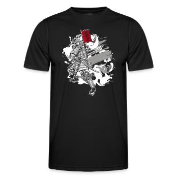 Orient Samouraï Dessins Créature - T-shirt sport Homme - noir - Devant - AI Model Male 178 dark (178cm)