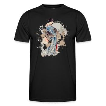 Asien Drachen Legenden Märchen - Männer Funktions-T-Shirt - Schwarz - Vorne - AI Model Male 178 dark (178cm)