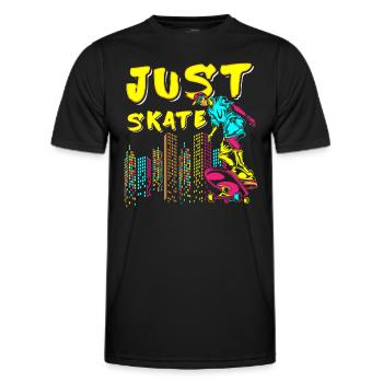Street Art Sprayer Breakdance Painting - Men's Functional T-Shirt - black - Front - AI Model Male 178 dark (178cm)
