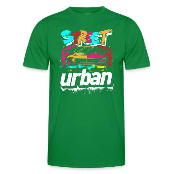 Streetart Zug Rap - Männer Funktions-T-Shirt - Kelly Green - Vorne - AI Model Male 178 dark (178cm)