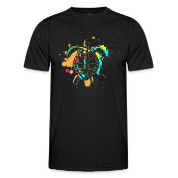 Meer Wasser Niedlich - Männer Funktions-T-Shirt - Schwarz - Vorne - AI Model Male 178 dark (178cm)