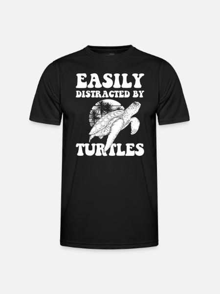 Turtle Animal - Men's Functional T-Shirt - black