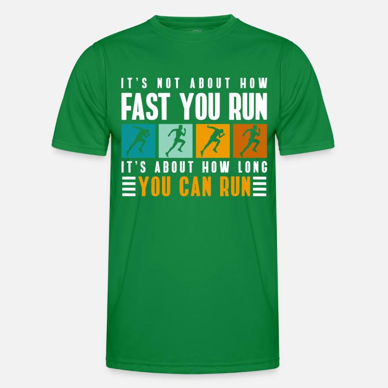 Marathonläufer Sprinter Männer Funktions-T-Shirt