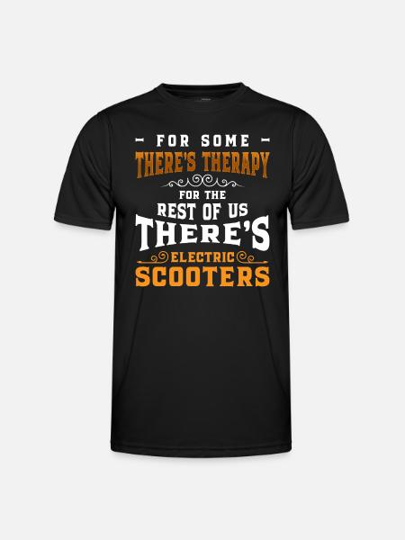 E-Scooter Rollerfahren Umwelt Tuning - Männer Funktions-T-Shirt - Schwarz