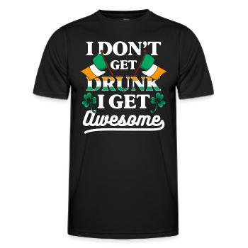 Irland Pub Glück Flagge - Männer Funktions-T-Shirt - Schwarz - Vorne - AI Model Male 178 dark (178cm)