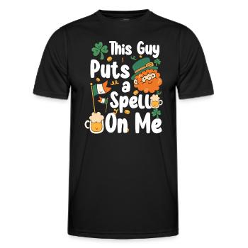 Circuit irlandais de la Saint-Patrick en Irlande - T-shirt sport Homme - noir - Devant - AI Model Male 178 dark (178cm)