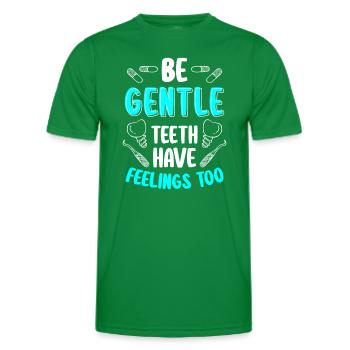 Zähne Bohrer Pflege Orthopäde - Männer Funktions-T-Shirt - Kelly Green - Vorne - AI Model Male 178 dark (178cm)