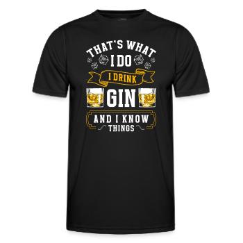 Alcool Party Buveur Jeu à boire - T-shirt sport Homme - noir - Devant - AI Model Male 178 dark (178cm)
