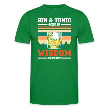 Alkohol Party Trinker Longdrink - Männer Funktions-T-Shirt - Kelly Green - Vorne - AI Model Male 178 dark (178cm)