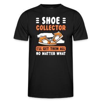 Schuhe Trend Süchtig - Männer Funktions-T-Shirt - Schwarz - Vorne - AI Model Male 178 dark (178cm)