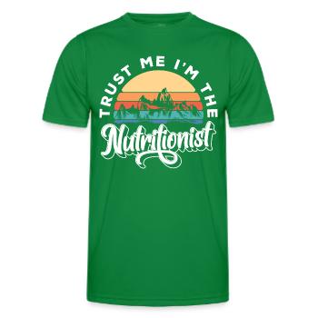 Nutrition Food - Men's Functional T-Shirt - kelly green - Front - AI Model Male 178 dark (178cm)