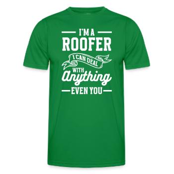 Artisan Construction de maison Charpentier - T-shirt sport Homme - vert - Devant - AI Model Male 178 dark (178cm)