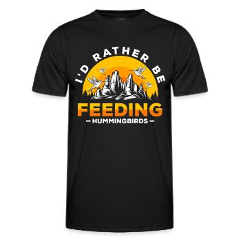 Vögel Natur Mindtopia Nektar - Männer Funktions-T-Shirt - Schwarz - Vorne - AI Model Male 178 dark (178cm)