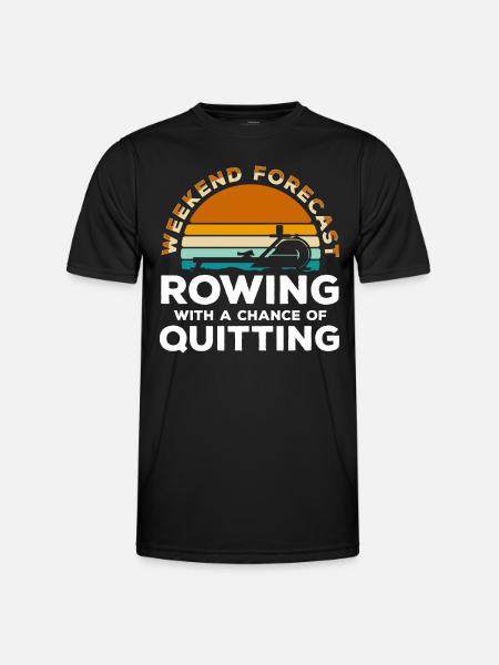 rameur musculation rameur résistance - T-shirt sport Homme - noir