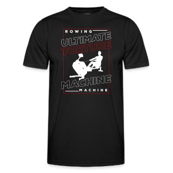 Rowing Rudder - Men's Functional T-Shirt - black - Front - AI Model Male 178 dark (178cm)