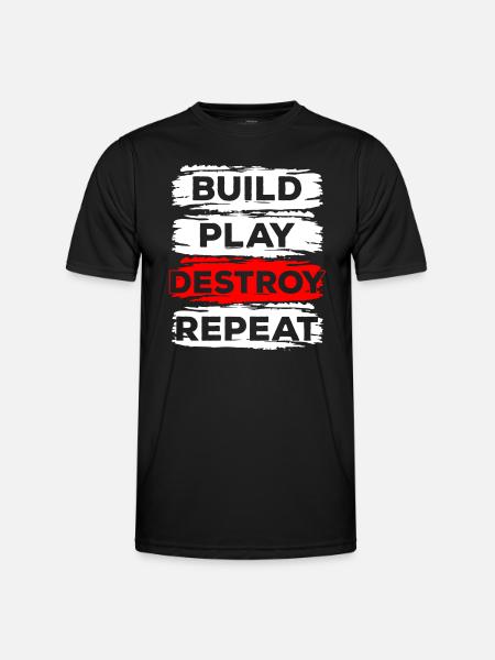 Blocs de serrage Souvenirs d’enfance - T-shirt sport Homme - noir
