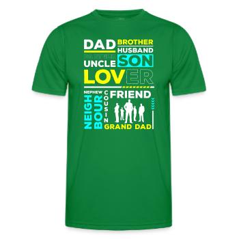 Männer Vorbild Freund Geschenk - Männer Funktions-T-Shirt - Kelly Green - Vorne - AI Model Male 178 dark (178cm)