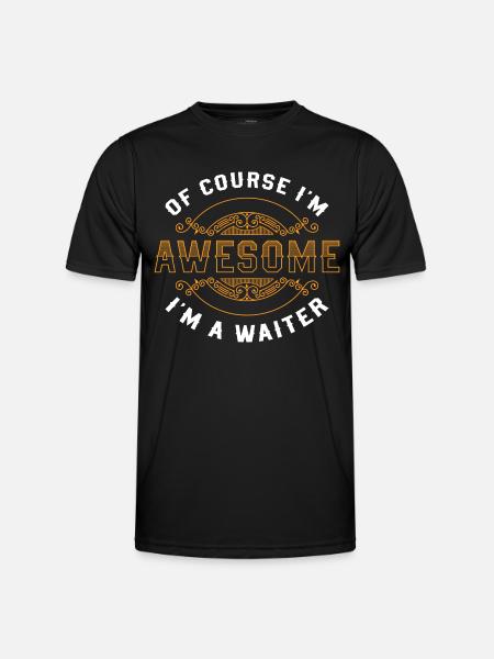 Serveuse Pub Table de pourboire - T-shirt sport Homme - noir