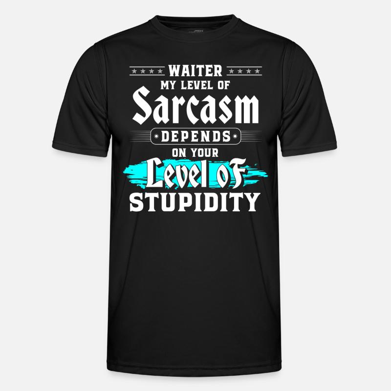 Kellner Restaurant Essen Party - Männer Funktions-T-Shirt - Schwarz