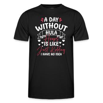 Formation de danse Hullern - T-shirt sport Homme - noir - Devant - AI Model Male 178 dark (178cm)
