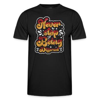 Individual Different Respect Special - Men's Functional T-Shirt - black - Front - AI Model Male 178 dark (178cm)