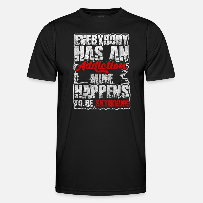 Skydiving Sky Altitude Pilot - Men's Functional T-Shirt - black