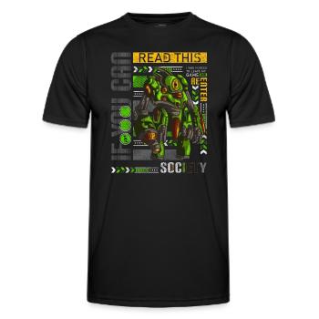 Gamer Nerd League Controller - Men's Functional T-Shirt - black - Front - AI Model Male 178 dark (178cm)