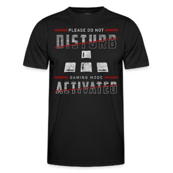 Gamer PC Masterrace League Streamer - Men's Functional T-Shirt - black - Front - AI Model Male 178 dark (178cm)