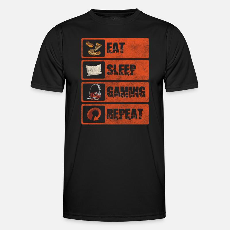 Zocker Legende Controller - Männer Funktions-T-Shirt - Schwarz
