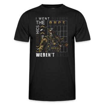 Gaming Online Graphics Games - Men's Functional T-Shirt - black - Front - AI Model Male 178 dark (178cm)