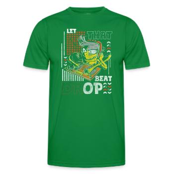 Disc Jockey Music Crowd Life - Men's Functional T-Shirt - kelly green - Front - AI Model Male 178 dark (178cm)