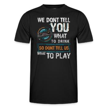 Discjockey Leidenschaft - Männer Funktions-T-Shirt - Schwarz - Vorne - AI Model Male 178 dark (178cm)
