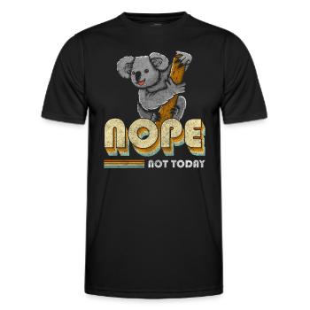 Koalabären Outback Bär - Männer Funktions-T-Shirt - Schwarz - Vorne - AI Model Male 178 dark (178cm)