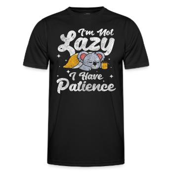 Koalabär Eukalyptus Zootier Tierschutz - Männer Funktions-T-Shirt - Schwarz - Vorne - AI Model Male 178 dark (178cm)