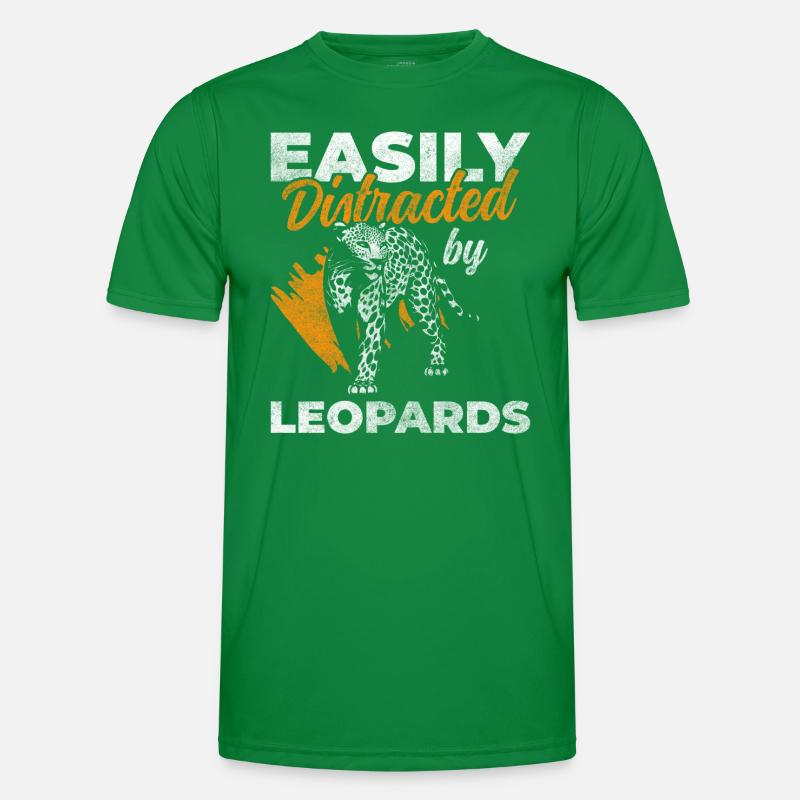 Leopard Tier Wild Männer Funktions-T-Shirt