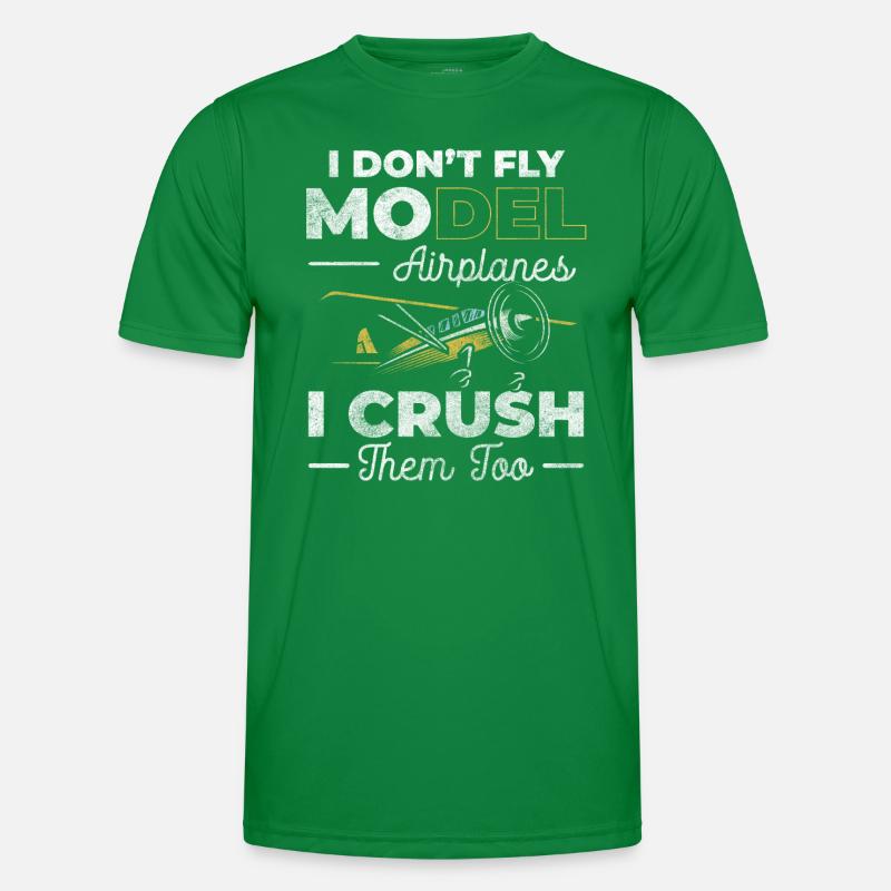 Airplane Model Maker Aviator Test Pilot Men's Functional T-Shirt