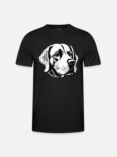 Dog Puppy Animal Welfare - Men's Functional T-Shirt - black