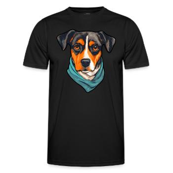 Chiens Sports canins Propriétaire d’une école canine - T-shirt sport Homme - noir - Devant - AI Model Male 178 dark (178cm)