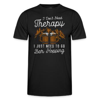 Barhopping Nachtleben Männerabend Abfeiern - Männer Funktions-T-Shirt - Schwarz - Vorne - AI Model Male 178 dark (178cm)