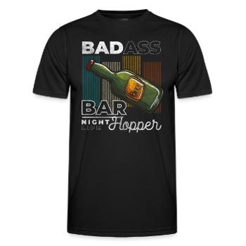 Party Besaufen Spaß - Männer Funktions-T-Shirt - Schwarz - Vorne - AI Model Male 178 dark (178cm)