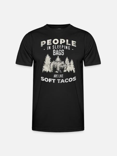 Bear Wilderness Polar Bear Hunting - Men's Functional T-Shirt - black