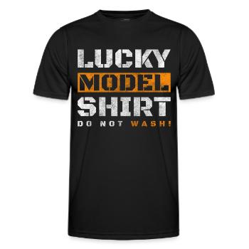 Maquette Télécommande Père Voyage - T-shirt sport Homme - noir - Devant - AI Model Male 178 dark (178cm)