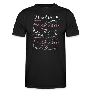 Défilé de mode Trendsetter - T-shirt sport Homme - noir - Devant - AI Model Male 178 dark (178cm)