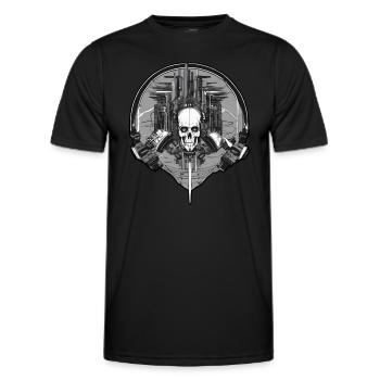 Rave Jumpstyle Music Exciting - Men's Functional T-Shirt - black - Front - AI Model Male 178 dark (178cm)