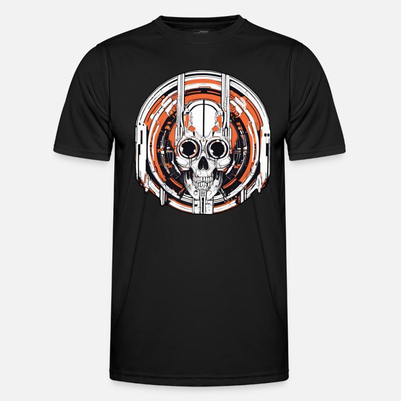 Techno Hardstyle Electro Robotics - Men's Functional T-Shirt - black