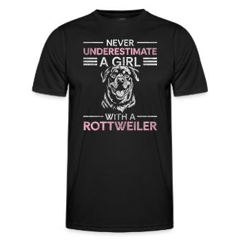 Rassehund Loyalität Hundeliebhaber Gassi - Männer Funktions-T-Shirt - Schwarz - Vorne - AI Model Male 178 dark (178cm)