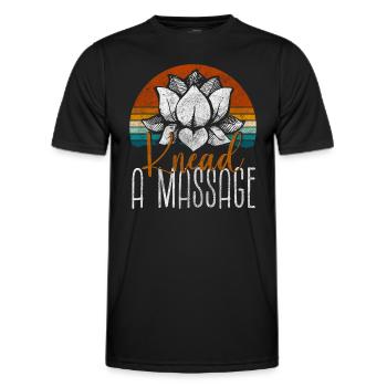 Wellness Meditation Recreation Wellness Queen - Men's Functional T-Shirt - black - Front - AI Model Male 178 dark (178cm)