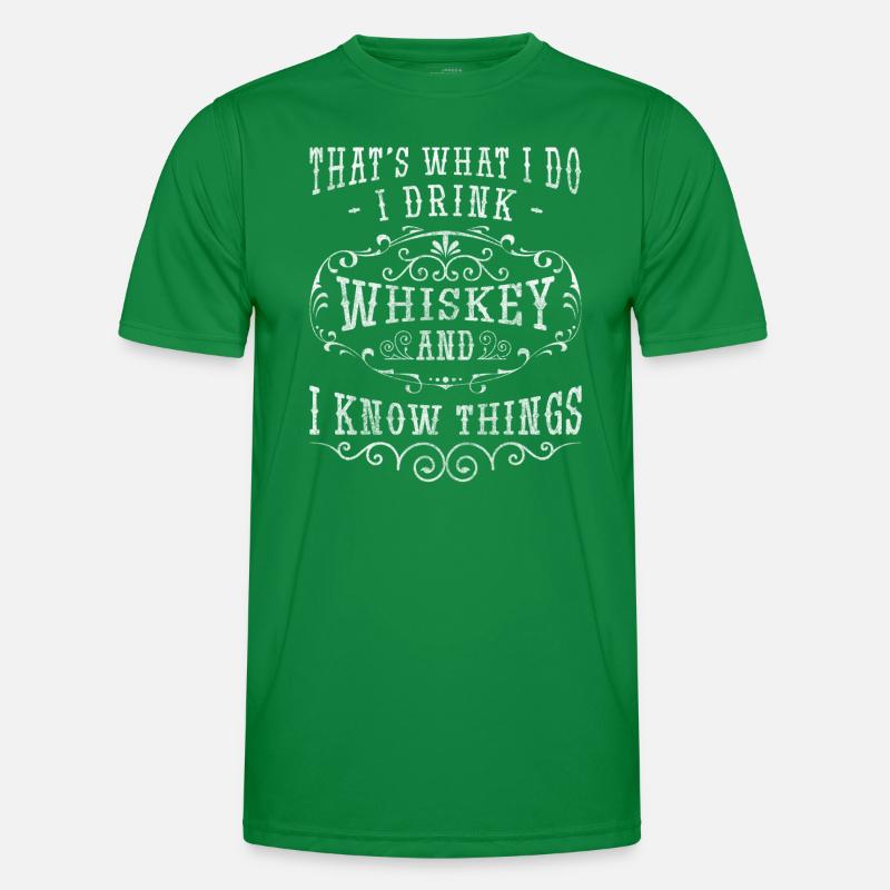 Rum Luxus Flasche Single Malt Männer Funktions-T-Shirt