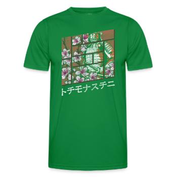 Japanese Dragon Legends Ronin - Men's Functional T-Shirt - kelly green - Front - AI Model Male 178 dark (178cm)